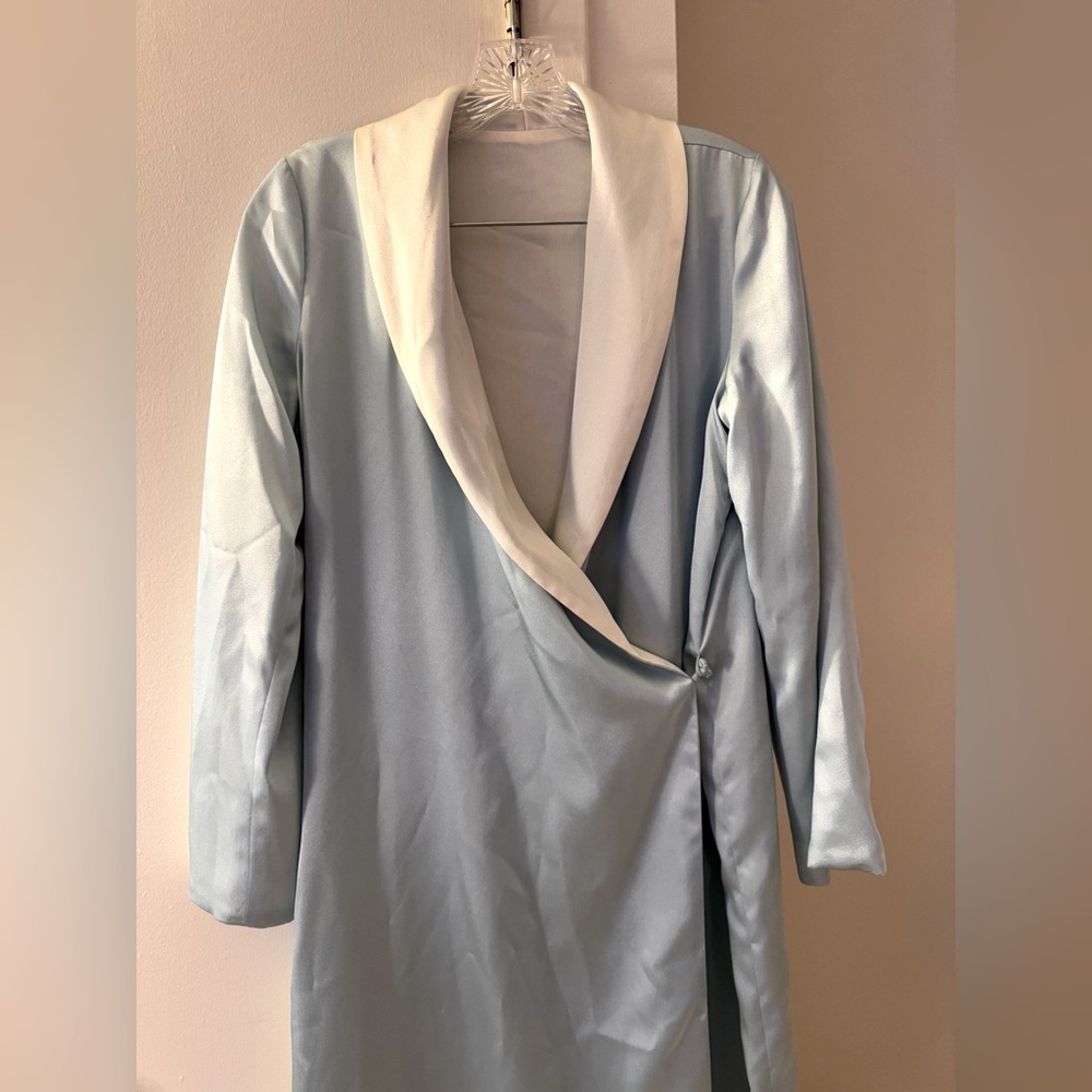 Blue long night gown
